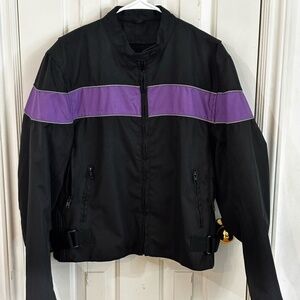 moto 90s jacket with butterfly detail on back y2k